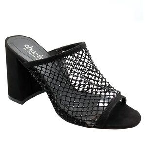 New Charles by Charles David Runaway Rhinestone Mesh Mule Slide Sandals 11 M